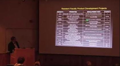 LIMR President George Prendergast delivering a lecture on the acapreneurialTM model at MDI Biological Laboratory in Bar Harbor, Maine.