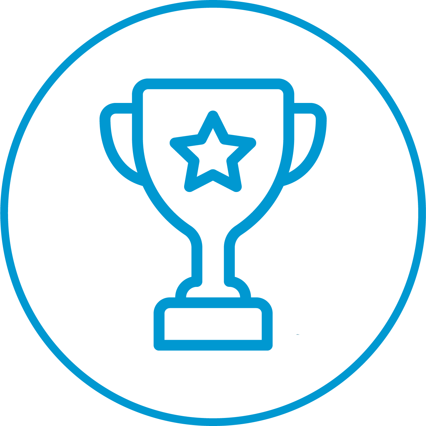  Blue trophy icon